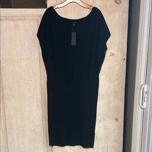 NWT Banana Republic Women's EcoVero Black Sweater Dress – XL